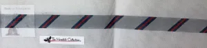* Meredith Collection 121E Diagonal Stripe- Grey/Navy/Red