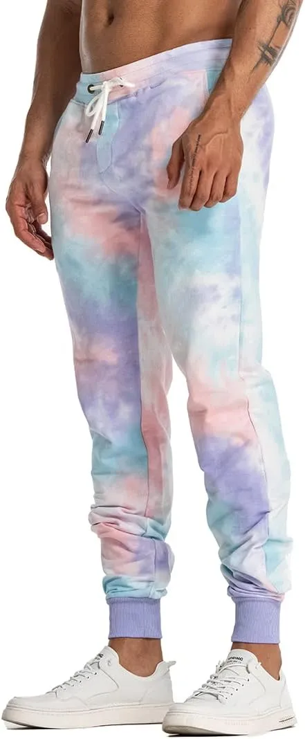 AIMPACT Men's Casual Jogger Sweatpants Tie Dye Running Sweatpants with Pockets