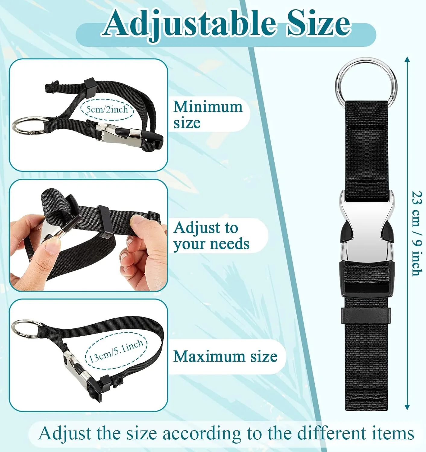 Amylove 3 Pcs Add a Bag Luggage Straps Gripper Heavy Duty Jacket Valises Strap for Travel Belt with Buckle Adjustable Baggage