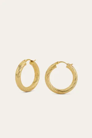Baby Capri Gold Vermeil Hoops