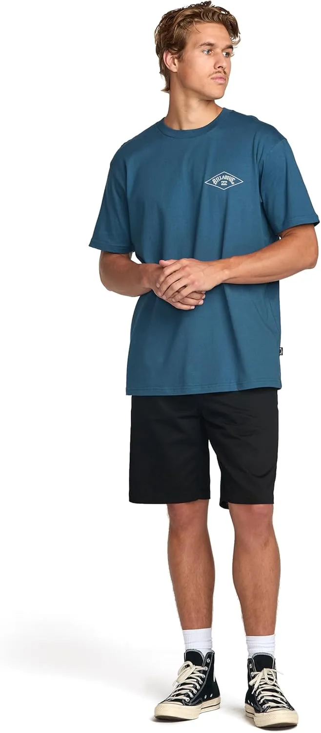 Billabong Men's Diamond Arch Premium Tee Soft Cotton Short Sleeve T-Shirt (S-XXL)