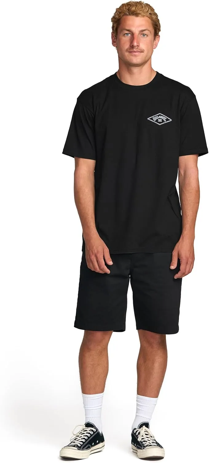Billabong Men's Diamond Arch Premium Tee Soft Cotton Short Sleeve T-Shirt (S-XXL)