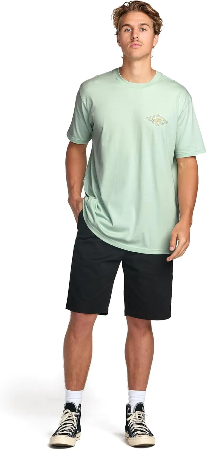 Billabong Men's Diamond Arch Premium Tee Soft Cotton Short Sleeve T-Shirt (S-XXL)