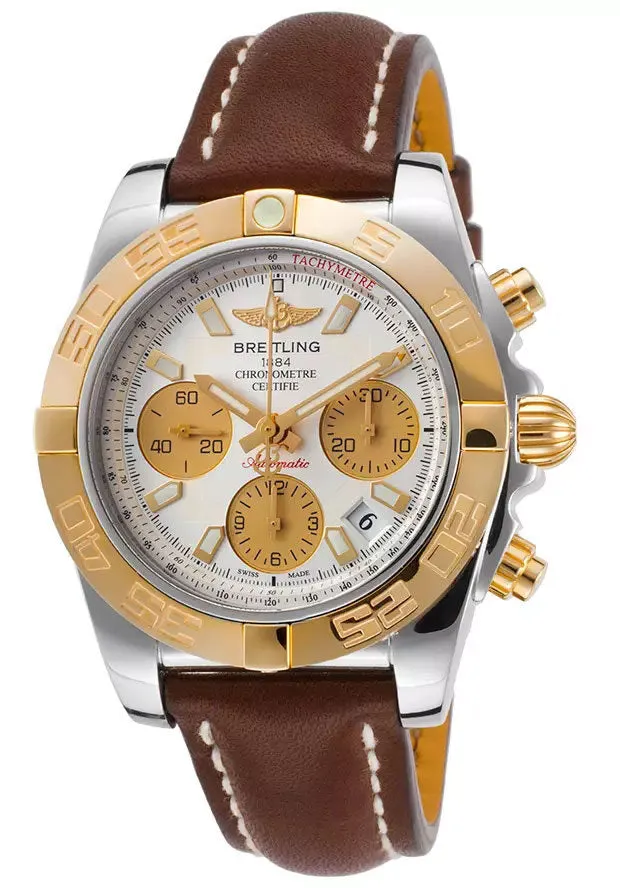 Breitling Chronomat 41 Silver Dial Chronograph Automatic Men's Watch CB14012-G713BRLT CB014012-G713-431X-A18BA.1