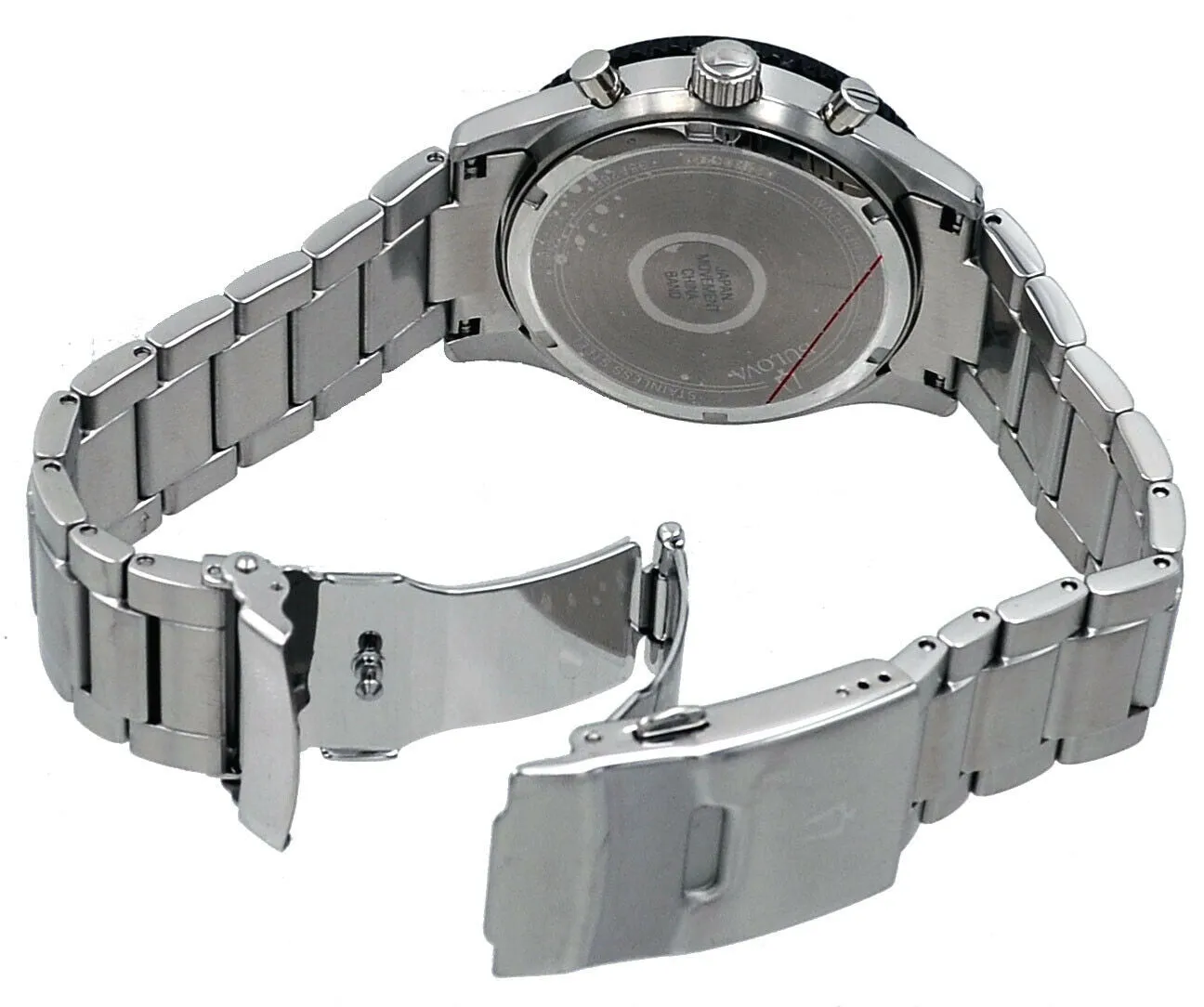 Bulova 98A268 Stainless Steel Black Dial Chronograph Sports Men Watches