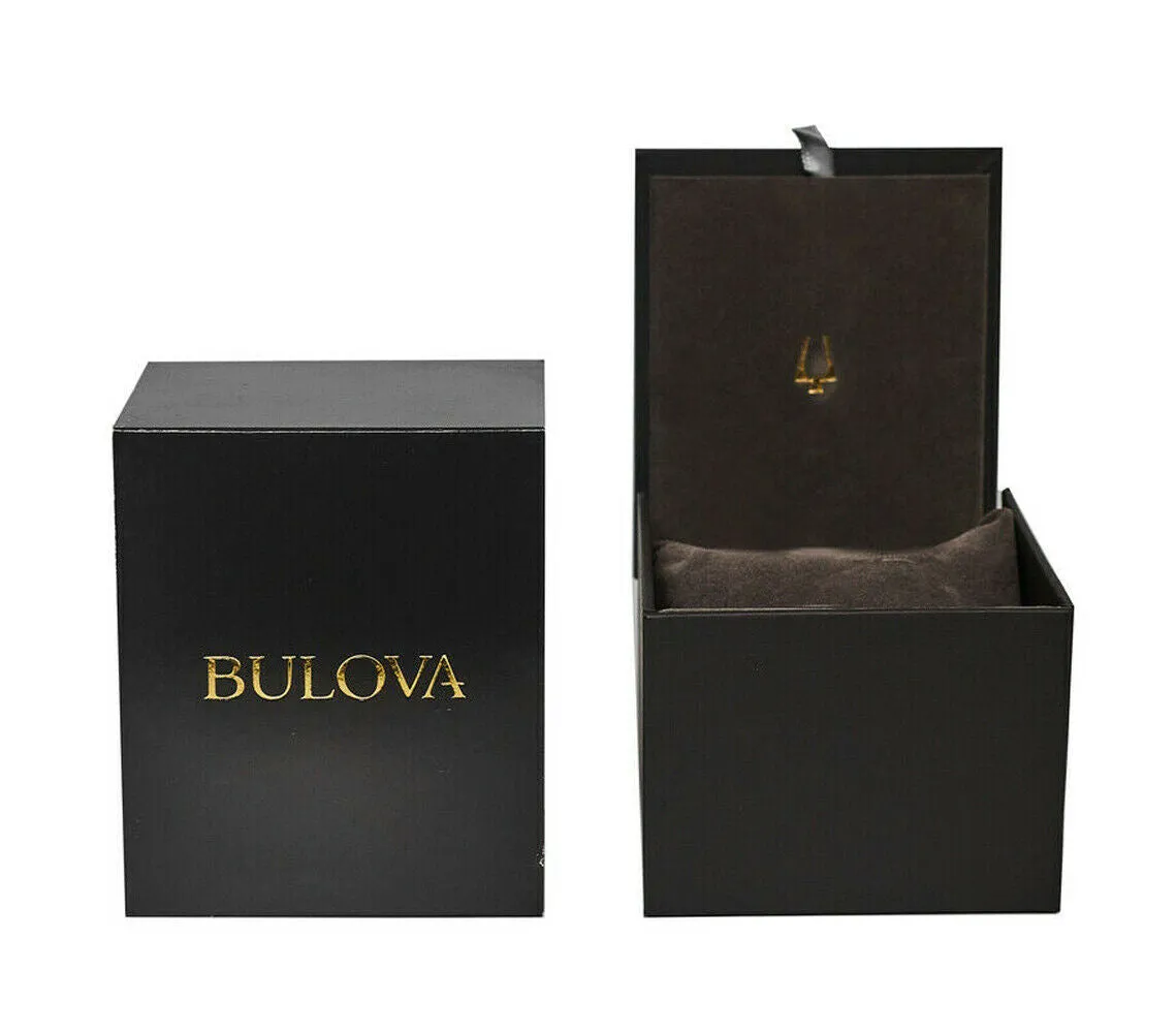 Bulova 98A268 Stainless Steel Black Dial Chronograph Sports Men Watches