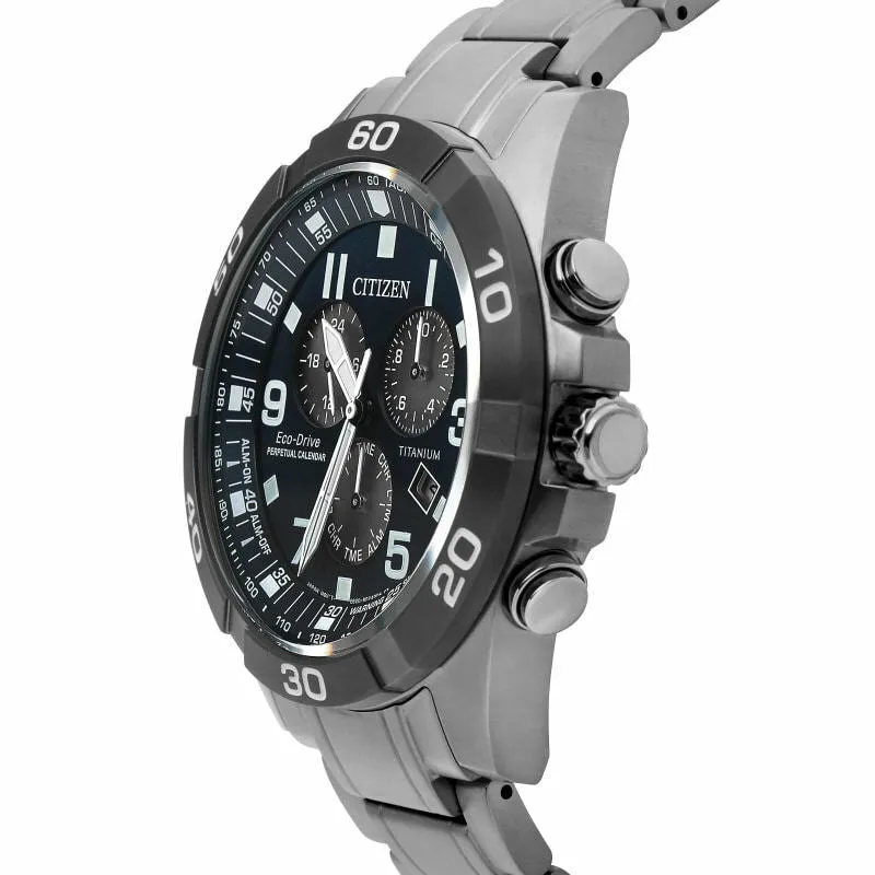 Citizen BL5558-58L Eco-Drive Titanium Strap Men Watches