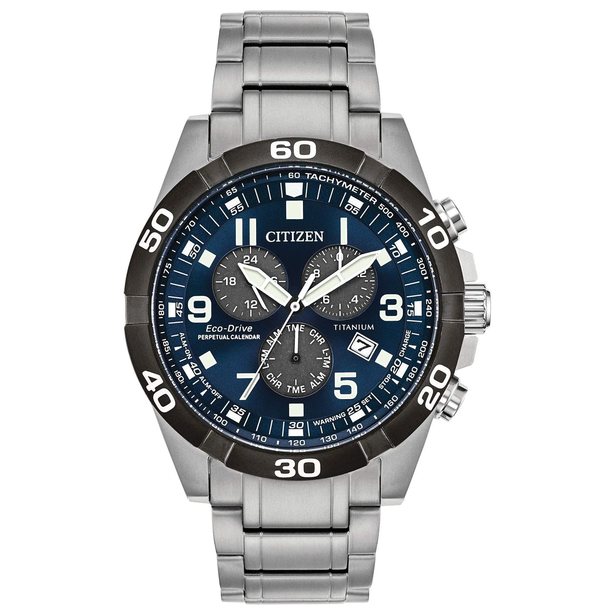 Citizen BL5558-58L Eco-Drive Titanium Strap Men Watches