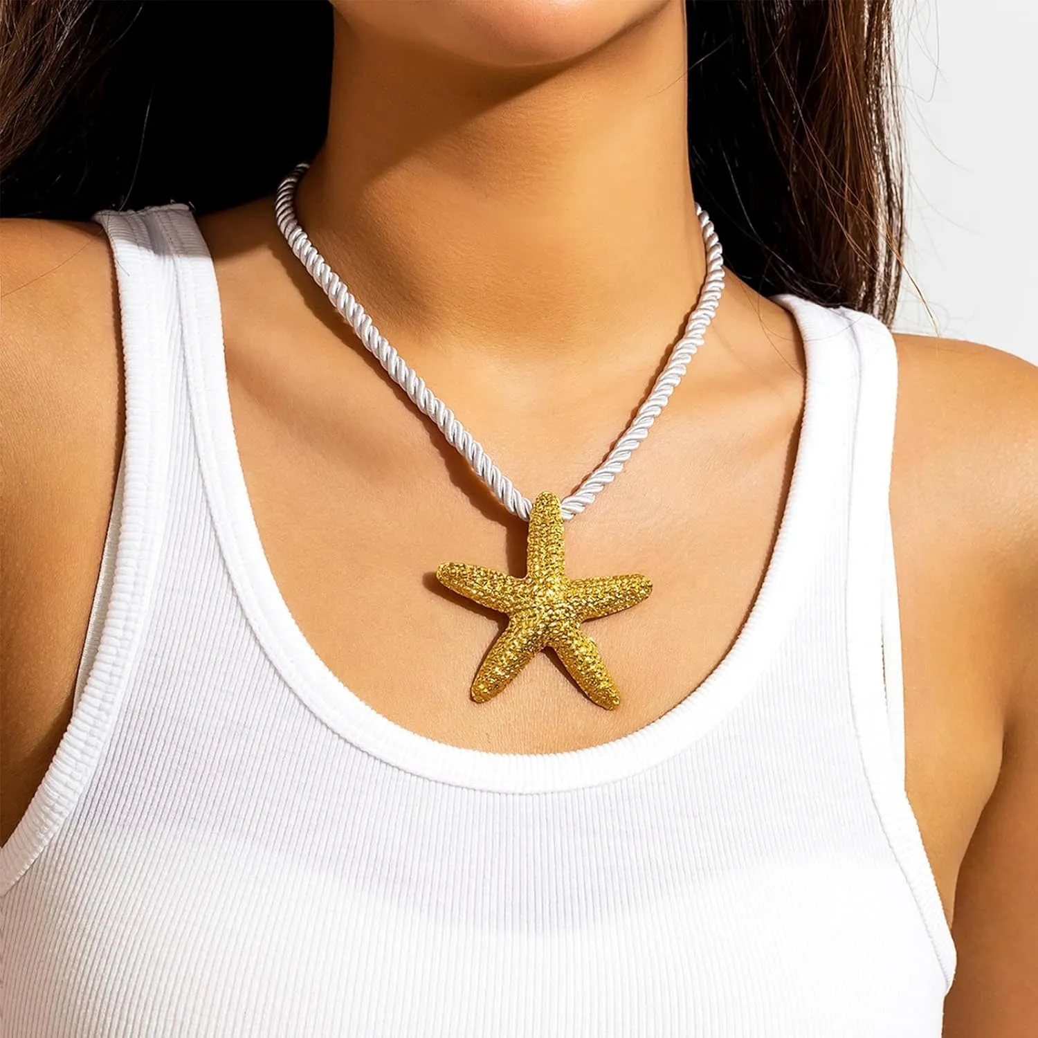 Conch Shell Necklace Gold Snail Shell NecklaceHalloween Party Cosplay Costume Ocean Jewelry Beach Vacation Essentials Seashell Necklace Summer Outfits Trendy Beach Charms for Women 2025