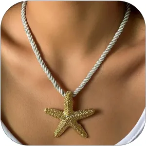 Conch Shell Necklace Gold Snail Shell NecklaceHalloween Party Cosplay Costume Ocean Jewelry Beach Vacation Essentials Seashell Necklace Summer Outfits Trendy Beach Charms for Women 2025