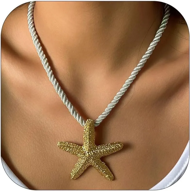 Conch Shell Necklace Gold Snail Shell NecklaceHalloween Party Cosplay Costume Ocean Jewelry Beach Vacation Essentials Seashell Necklace Summer Outfits Trendy Beach Charms for Women 2025