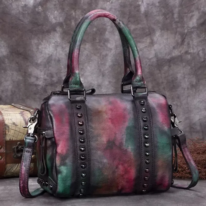 Cool Womens Small Black Shoulder Handbag Leather Crossbody