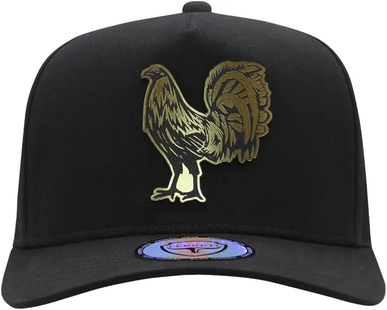 Culiacan El Gallo Black Baseball Cap - Men's Baseball Caps, Mens Caps Adjustable, Black Hats for Men and Women, Men Hats and Caps, Black Snapback Hat - Adjustable Hat