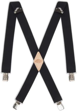 Dickies Men's 1-1/4 Solid Straight Clip Suspender