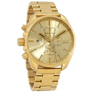 Diesel DZ4475 MS9 Chronograph Quartz Gold Sunray Dial Men Watches