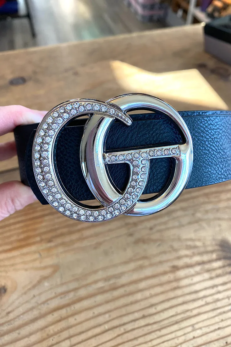 Faux Leather Metal Ring Dupe Belt