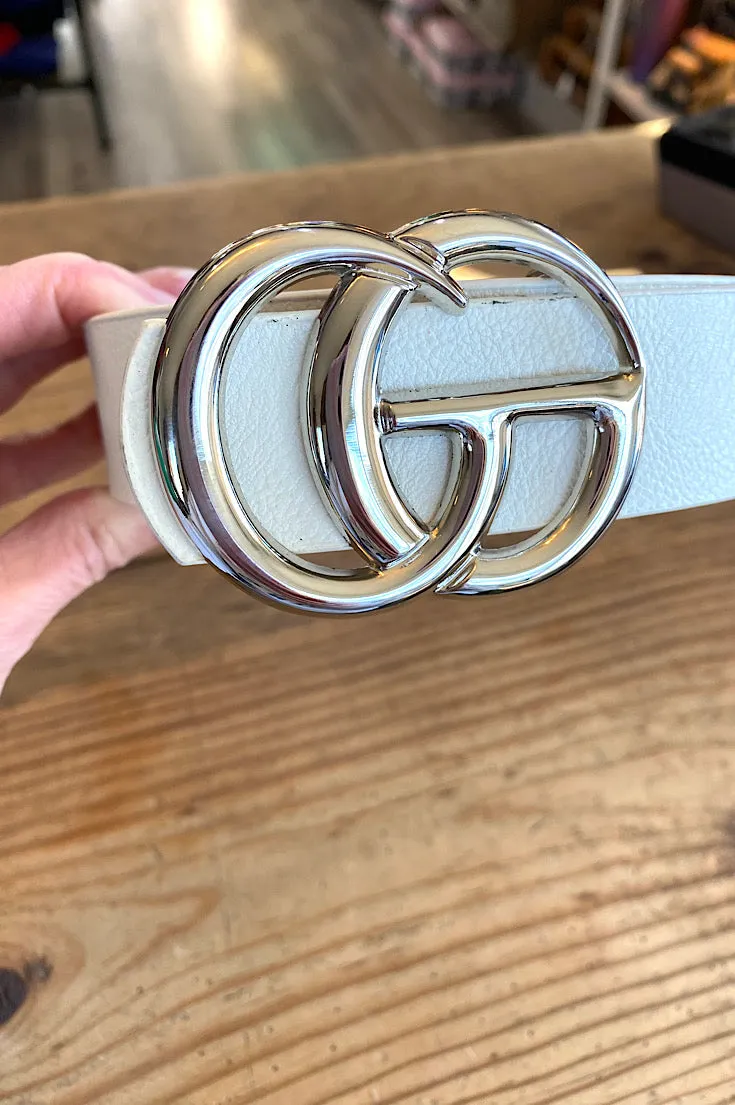 Faux Leather Metal Ring Dupe Belt