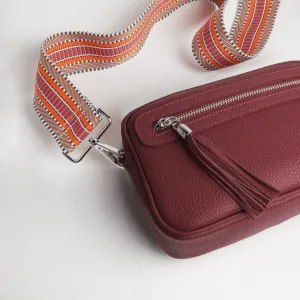 Florence Crossbody Bag in Burgundy