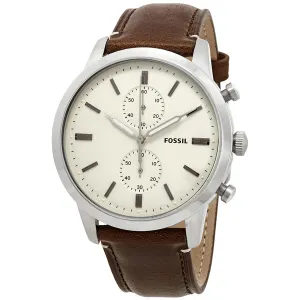 Fossil Townsman Chronograph Cream Dial Men's Watch FS5350