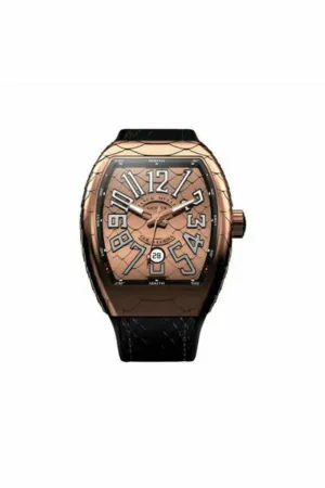 franck muller vanguard gold cobra 44mm 18kt rose gold men's watch v 45 sc dt gold cobra