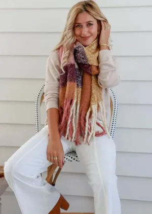 FREE Spirit Fluffy Scarf Vintage Rose