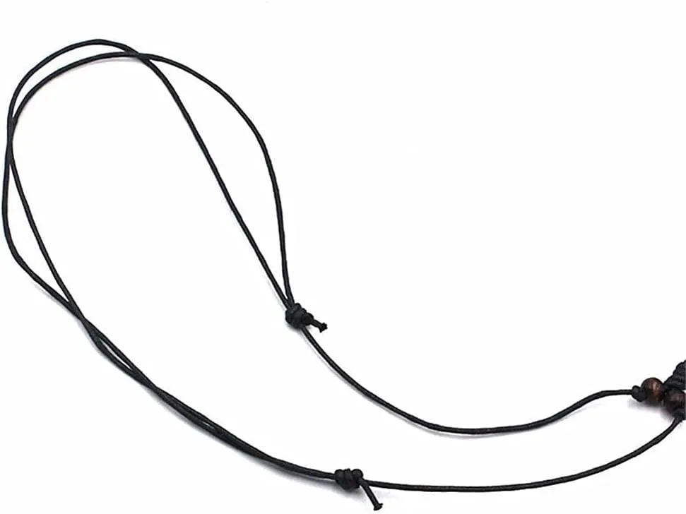 Hawaiian Sea Turtle Pendant Necklace for Women Men - Adjustable Cord Surfer Necklace