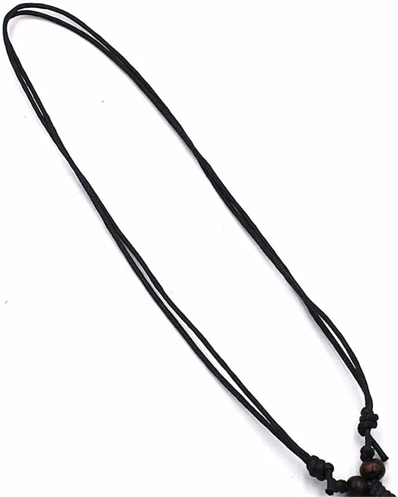 Hawaiian Sea Turtle Pendant Necklace for Women Men - Adjustable Cord Surfer Necklace