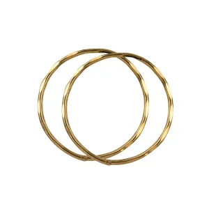 Heavy Gold Plated Facet 12mm Sleepers