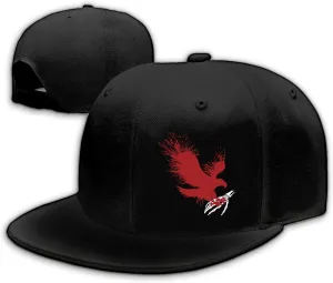 Horror Skull Hat Snapback Hat for Men Women Black Adjustable Classic Adult Baseball Cap Flat Bill Hip Hop Cap