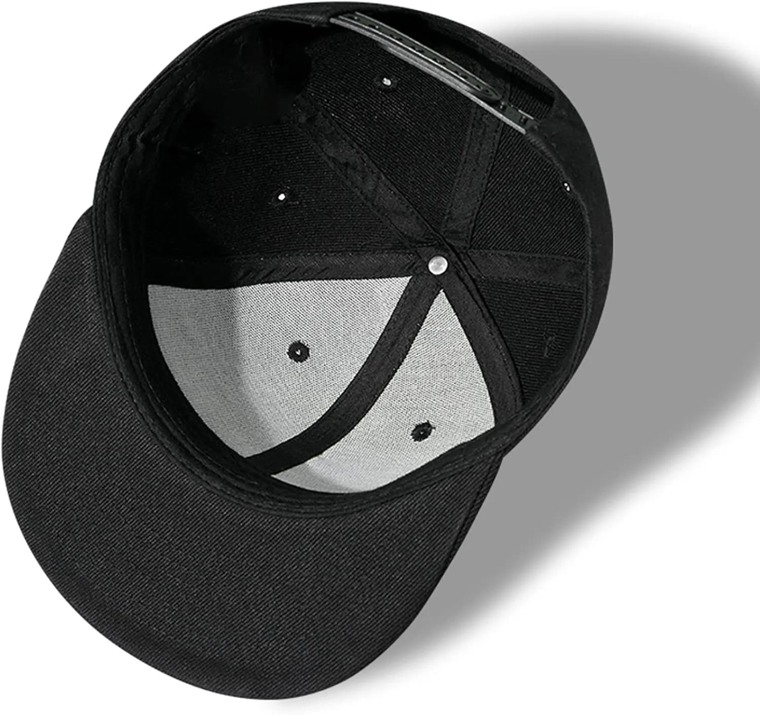 Horror Skull Hat Snapback Hat for Men Women Black Adjustable Classic Adult Baseball Cap Flat Bill Hip Hop Cap