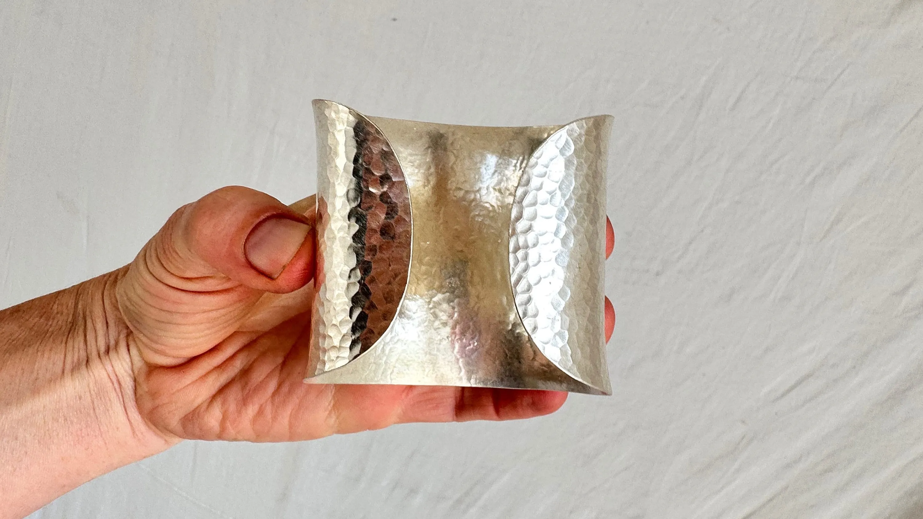 Karen Hill Tribe Sterling Silver PAIR Cuffs. Chunky. Gorgeous. 1017