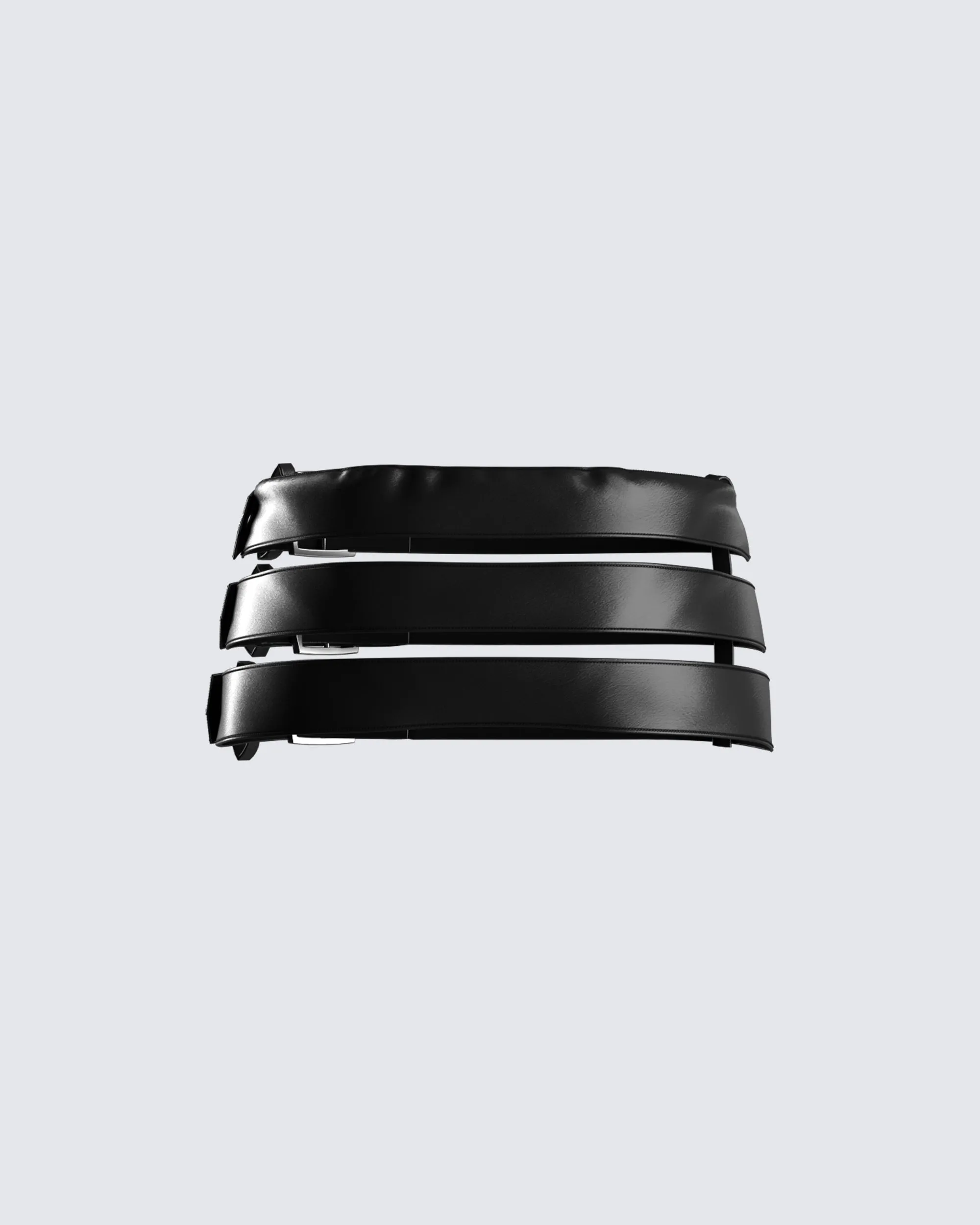 Kristin Black Vegan Leather Skirt