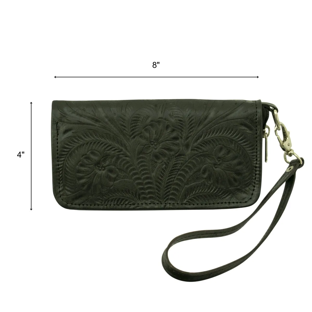 Ladies' Zip-Around Wallets - Black