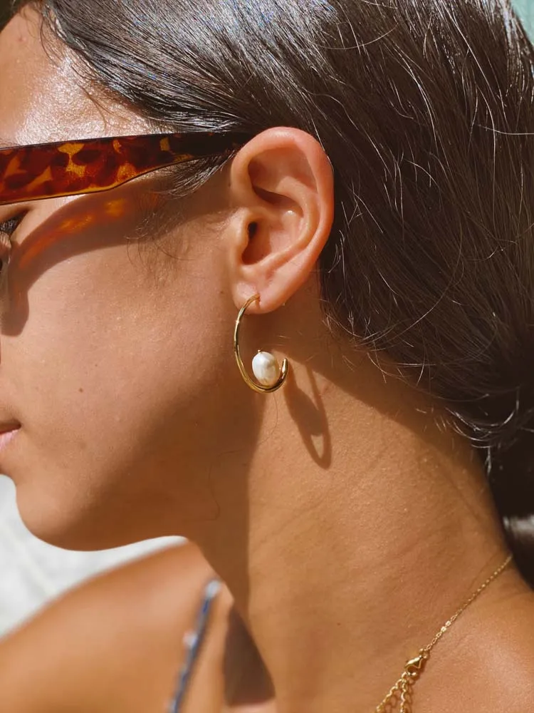Lana Mini Hoop Earrings - Gold