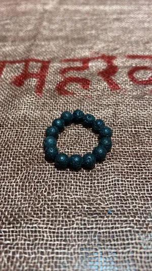 Lava Stone Beaded Ring