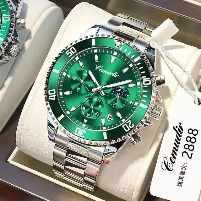 Men Watch Top Brand Luxury Sport Quartz Mens Watches Full Steel Chronograph Wristwatch Men Relogio Mascul S4290492