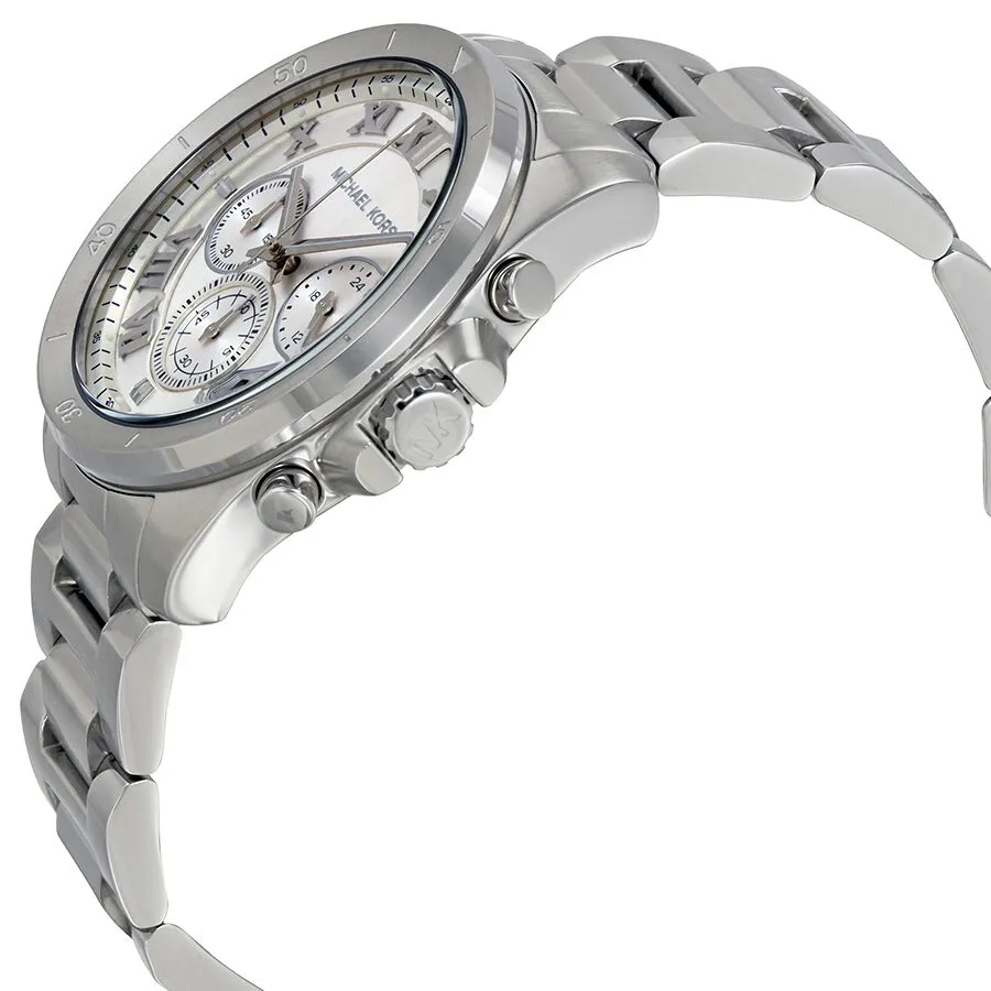 Michael Kors Brecken Silver Dial Men's Chronograph Watch MK8562