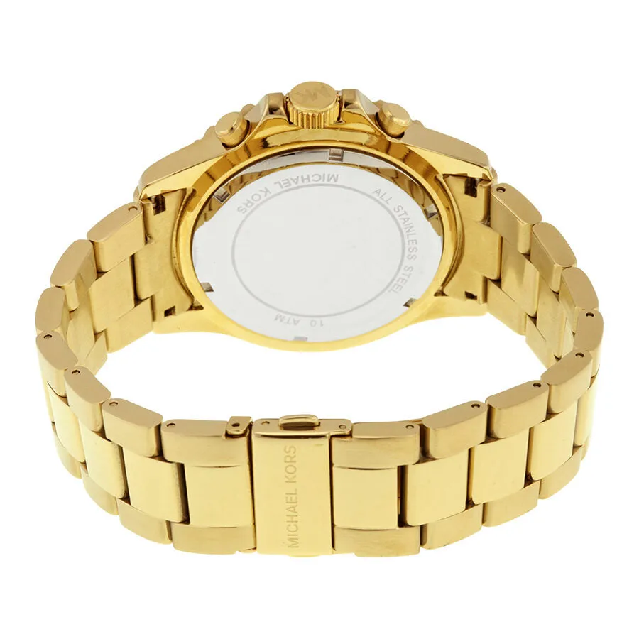 Michael Kors Everest Chronograph Navy Dial Gold-tone Men's Watch MK8267