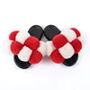 New arrival high quality plush flip flops women summer fluffy slides faux fur slippers