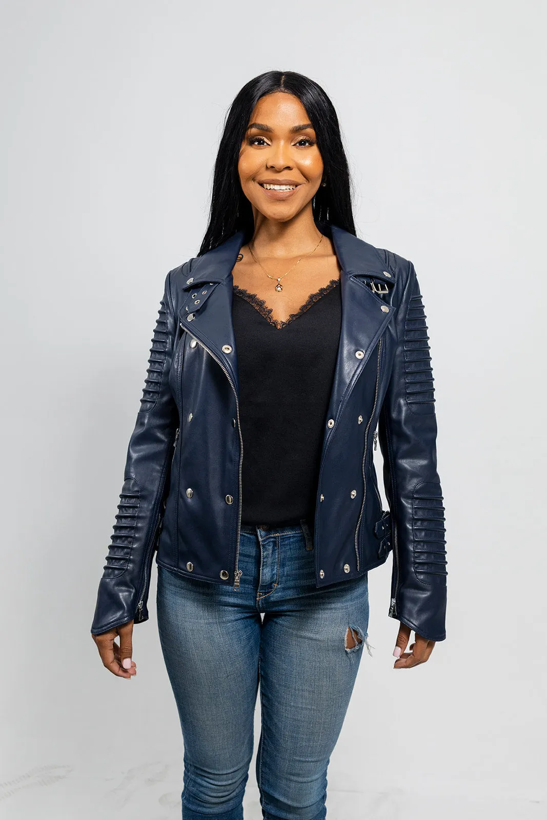 Paris Women's Vegan Faux Leather Jacket
