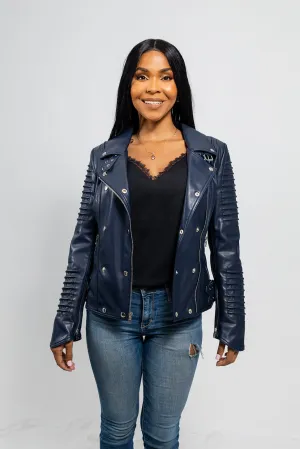 Paris Women's Vegan Faux Leather Jacket