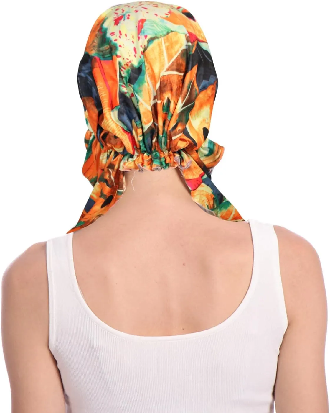 Pre Tied Chemo Head Scarf for Women - Slip On Bandana Headwrap Caps Cancer Turban Sleep Hair Cover Hat