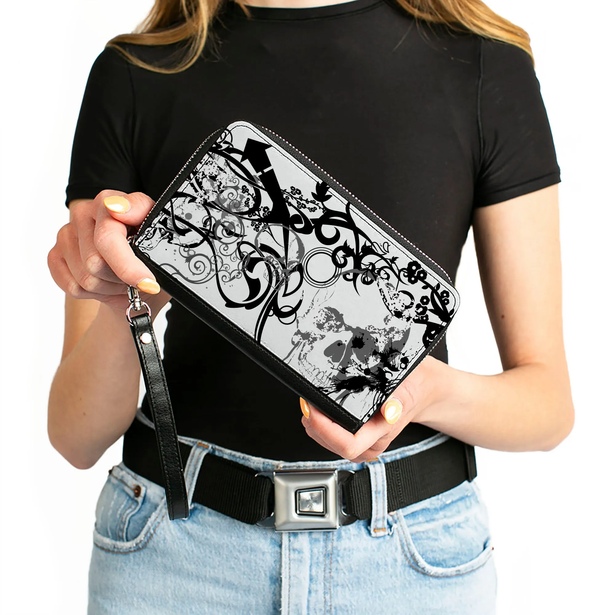 PU Zip Around Wallet Rectangle - BD Chaos