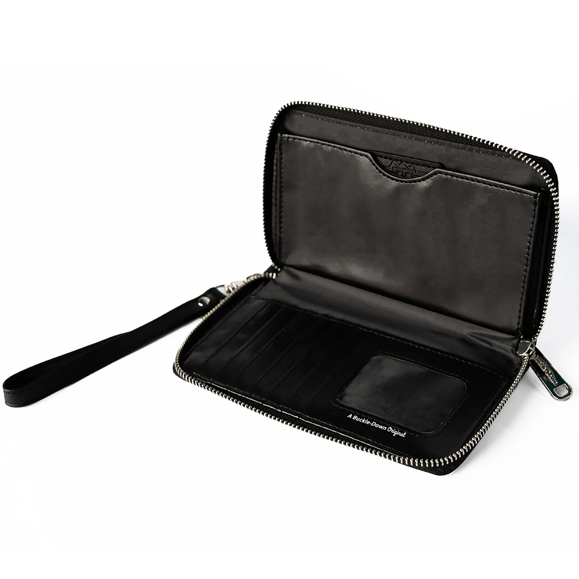 PU Zip Around Wallet Rectangle - Scribble Zarape Fade Brown/Multi Color