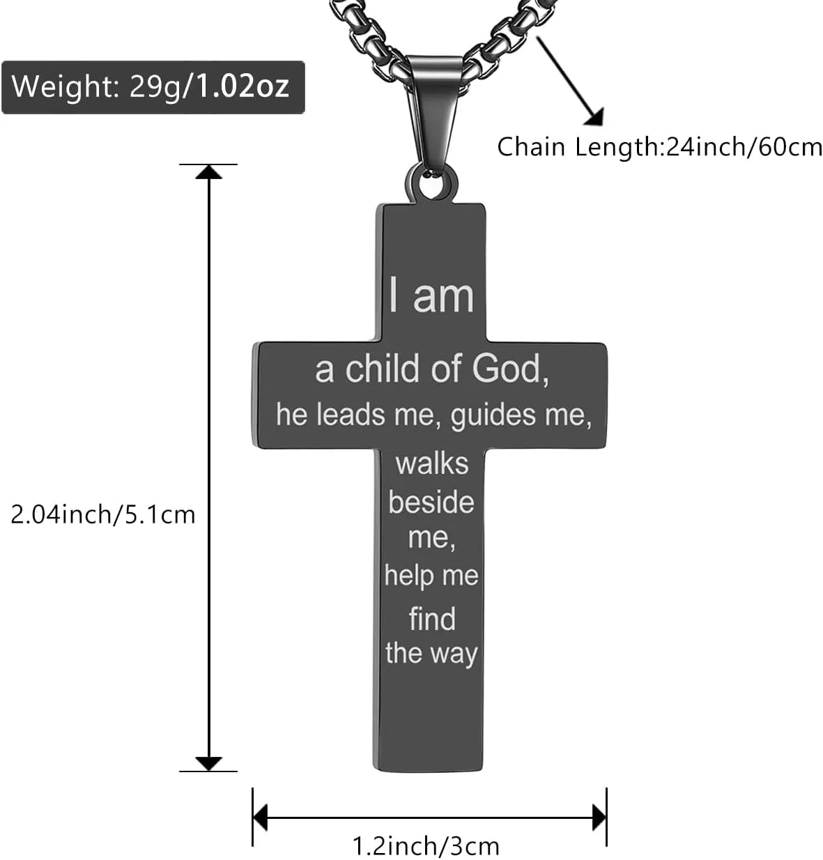 RWQIAN Soccer Cross Necklace for Men Bible Verse, Religious Faith Christian Scriptures Pendant Cross Chain, Baptism 1st First Communion Graduation Gifts for Boys Father's Day Jewelry for Him