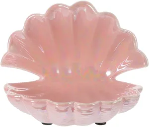 SAFIGLE Sea Shells Trinket Box, Hinged Seashell Figurine Jewelry Dish Mermaid Clam Ring Holder Decorative Earrings Necklace Storage Container Candy Box