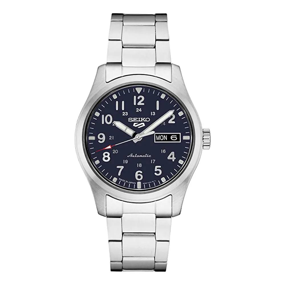 Seiko Mens Sports Blue Dial Silver-Tone Band 39.4mm Stainless Steel Watch - SRPG29