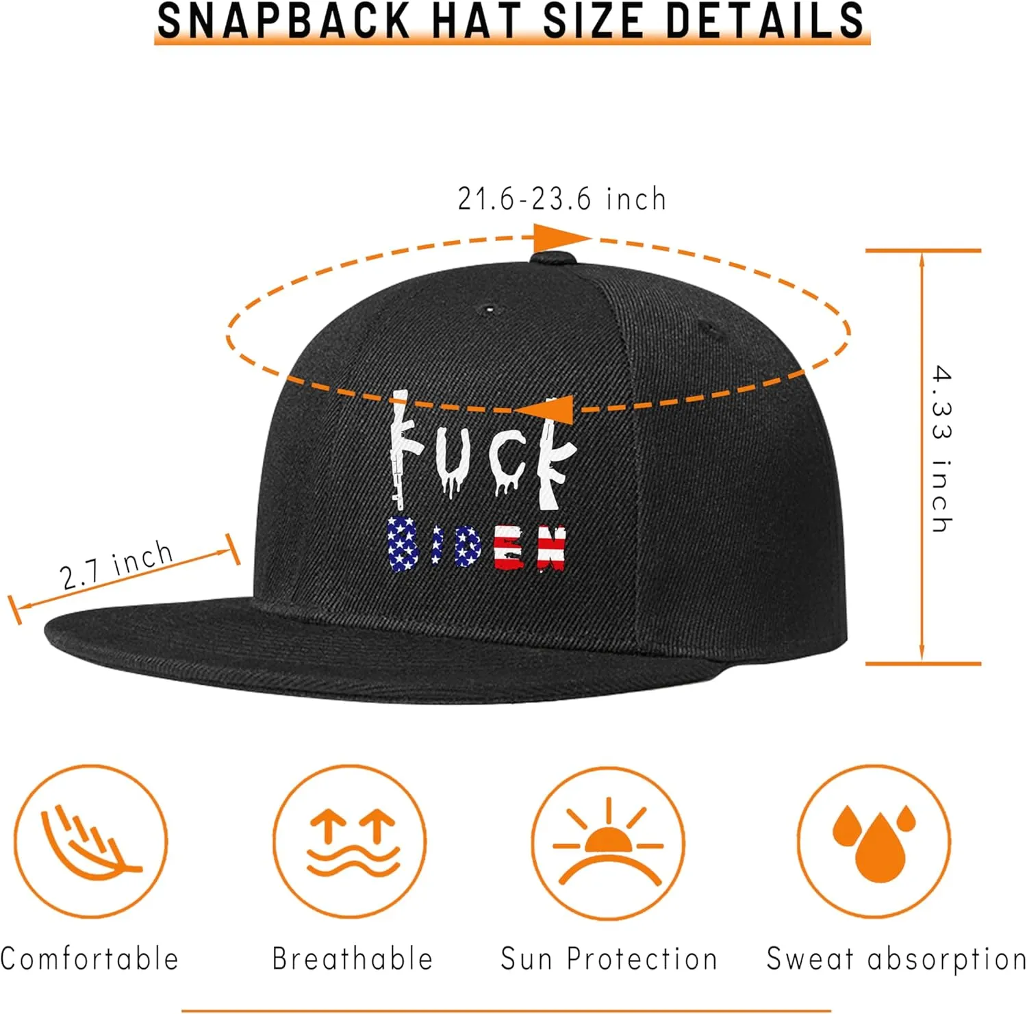 Skull Rose Hat Horror Skeletons Hand Cap Adjustable Snapback Hat for Men Flat Bill Baseball Cap for Boys Snap Backpack Cool