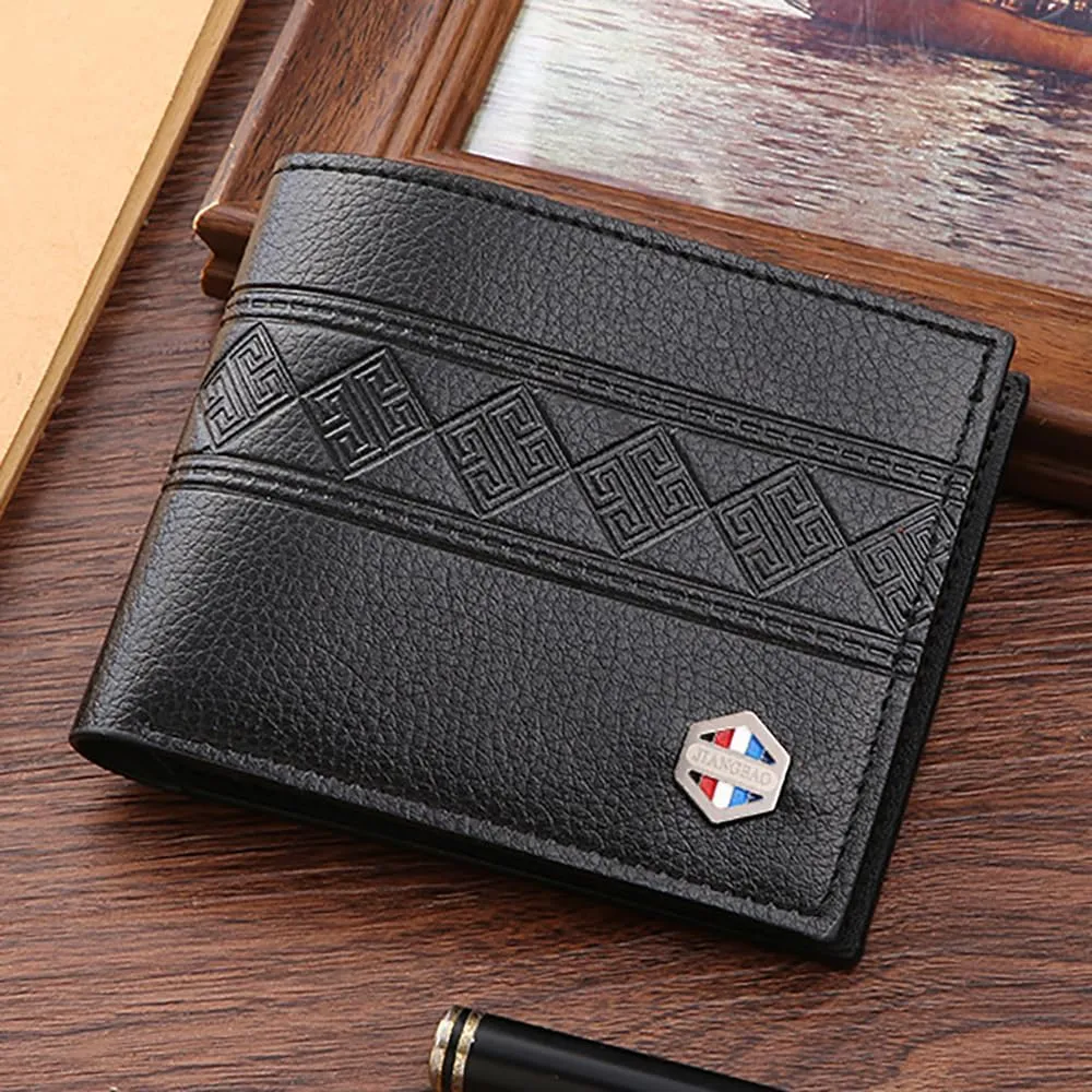 Slim Wallet for Men with Money Clip, Minimalist Wallet, Bifold Mens Wallets with Credit Card Holder, PU Leather Men's Wallet with Coin Purse, Carteras Para Hombres (Black 1)