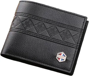 Slim Wallet for Men with Money Clip, Minimalist Wallet, Bifold Mens Wallets with Credit Card Holder, PU Leather Men's Wallet with Coin Purse, Carteras Para Hombres (Black 1)